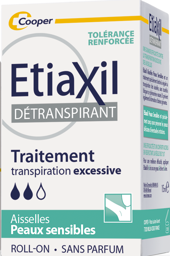 Etiaxil traitement détranspirant aisselles bille peaux sensibles 15 ml