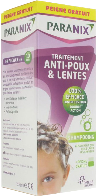 Paranix traitement anti-poux/lentes spray 100ml + peigne